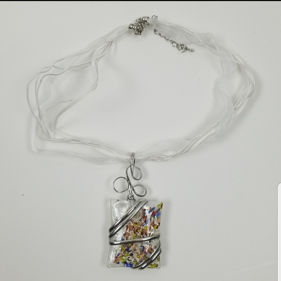 NWOT Art Glass Pendant - Picture 2 of 7